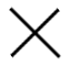 A black square with a white border