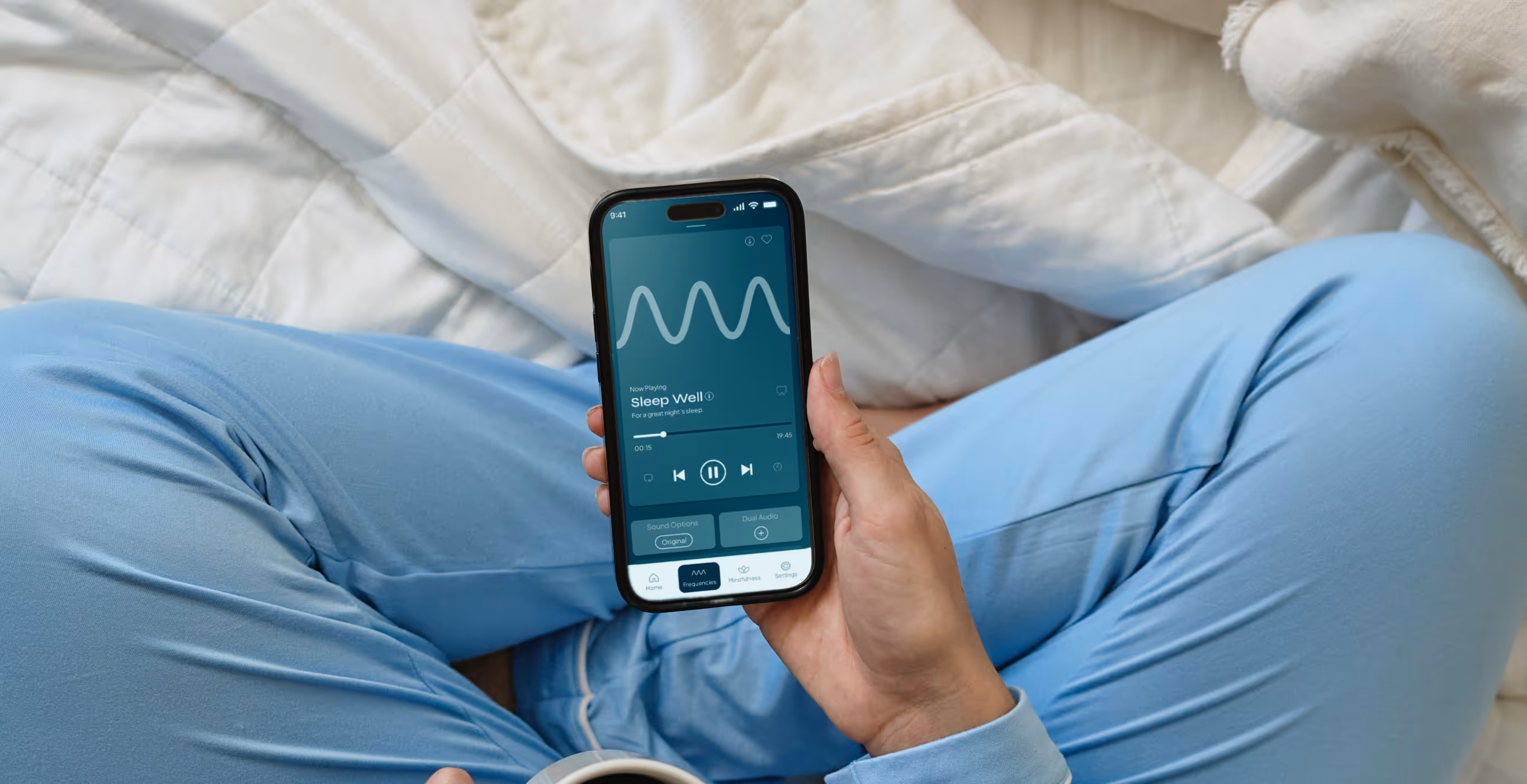 A photo of an iPhone app designed by Aquí 