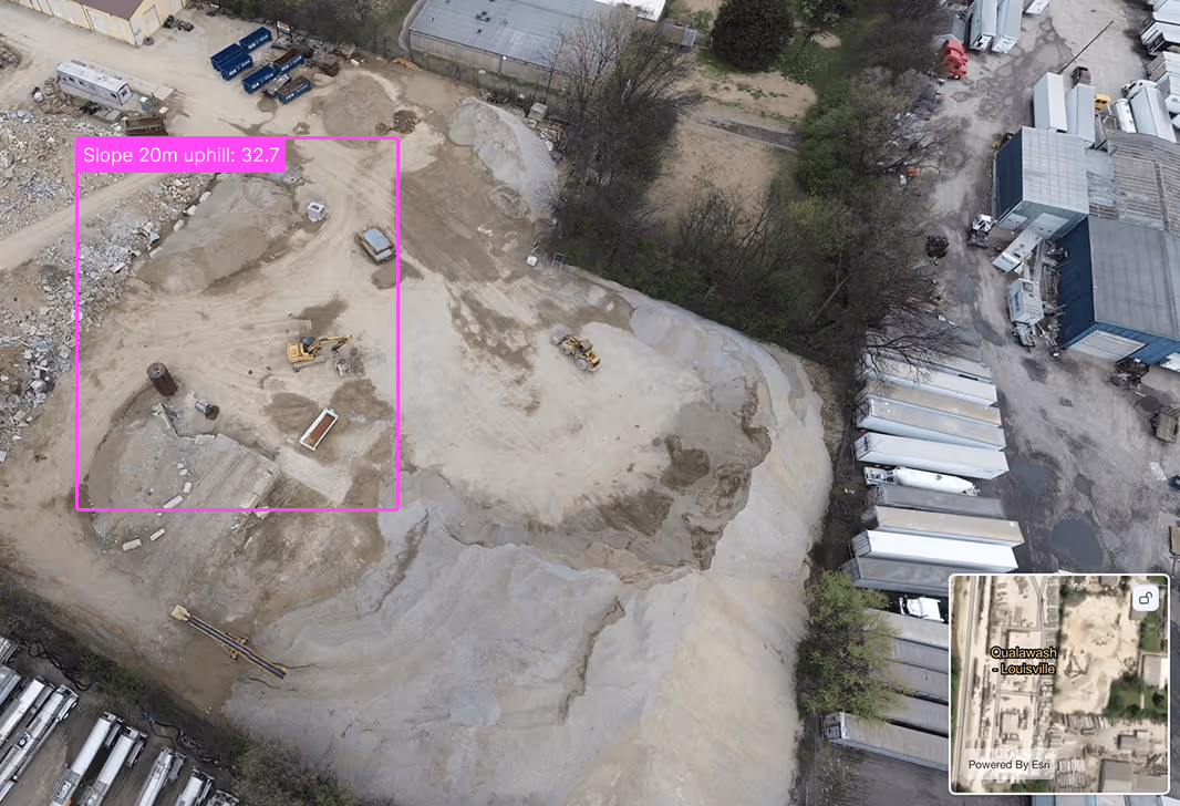 Empty lot for building captured with Spexi drone