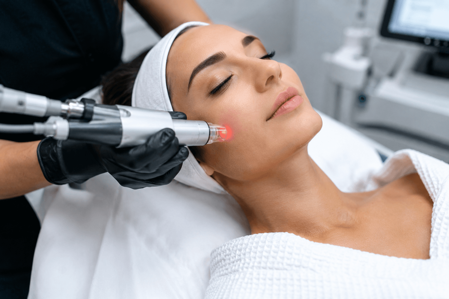 Laser skin resurfacing treatment improving skin texture and tone in Hingham Massachusetts