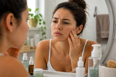 Esthetician performing a HydraFacial treatment on congested skin in Hingham, Massachusetts
