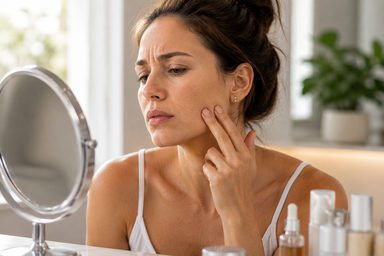 Provider performing collagen induction therapy microneedling treatment in Hingham, Massachusetts