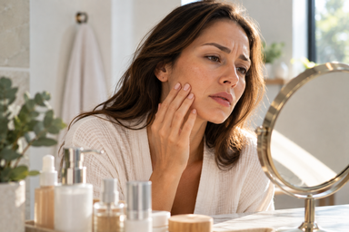 Provider performing a Vampire Facial PRP treatment for skin radiance in Hingham, Massachusetts