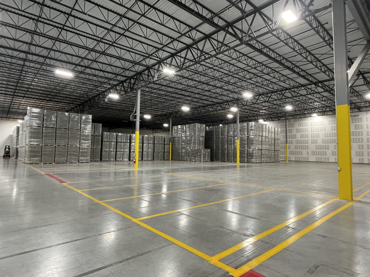 Inside of Buske Logistics 3PL warehouse and fulfillment center facility in Whitestown, Indiana