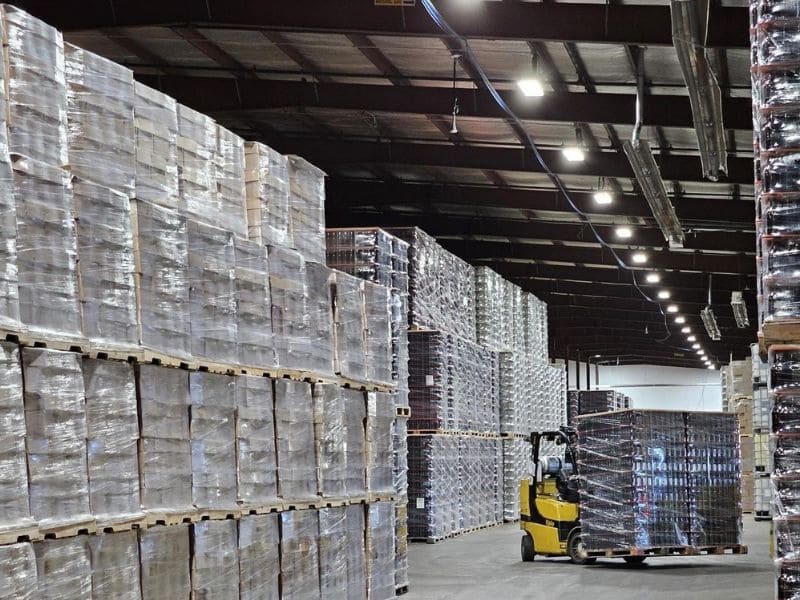 Inside Buske Logistics fulfillment center and warehouse facility in Sturtevant, Wisconsin