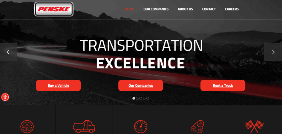Penske 3PL homepage