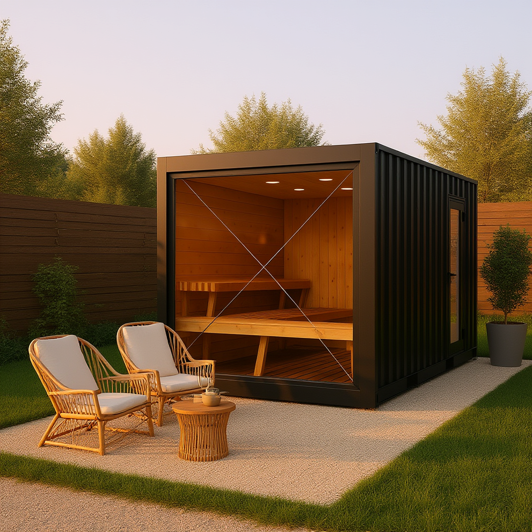 commercial sauna rental unit