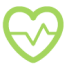 green heart rate icon