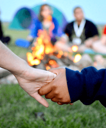 Making friends at Camp Kesem