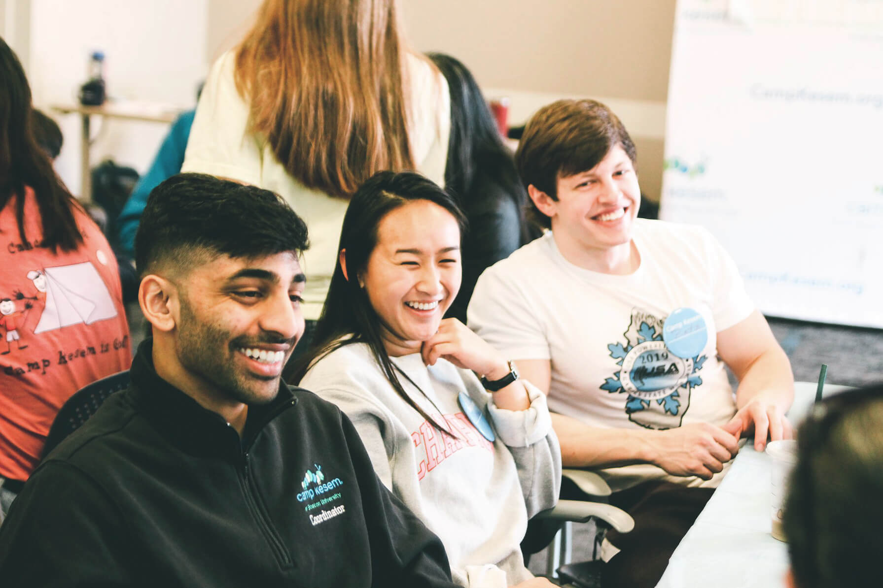 College student volunteers for Kesem