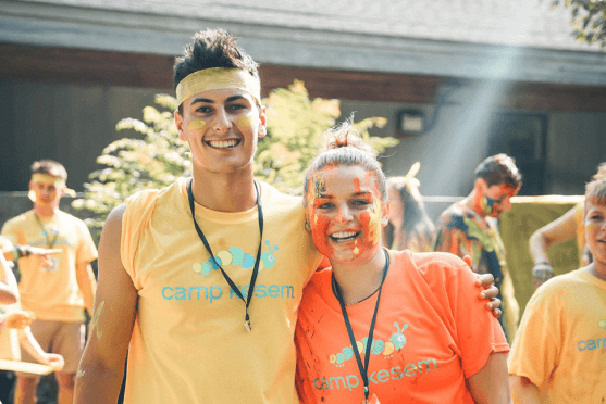 Volunteer college camp counselors