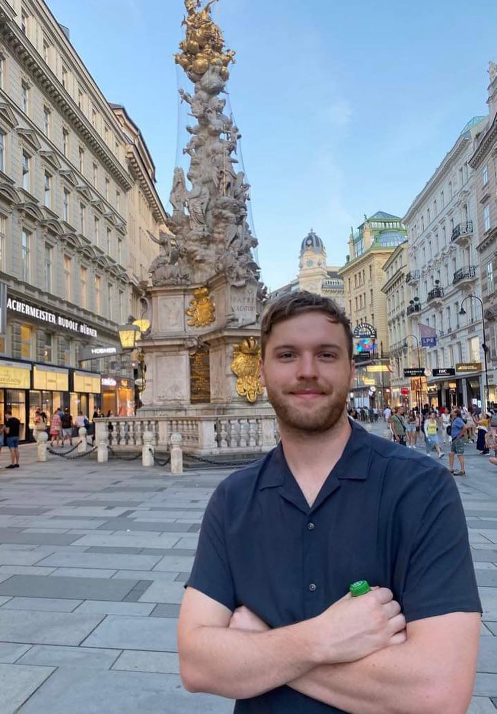 photo of declan on travels