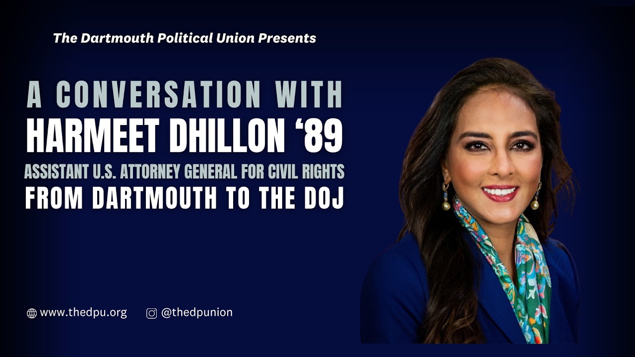 From Dartmouth to the DOJ: A Conversation with Harmeet Dhillon '89
