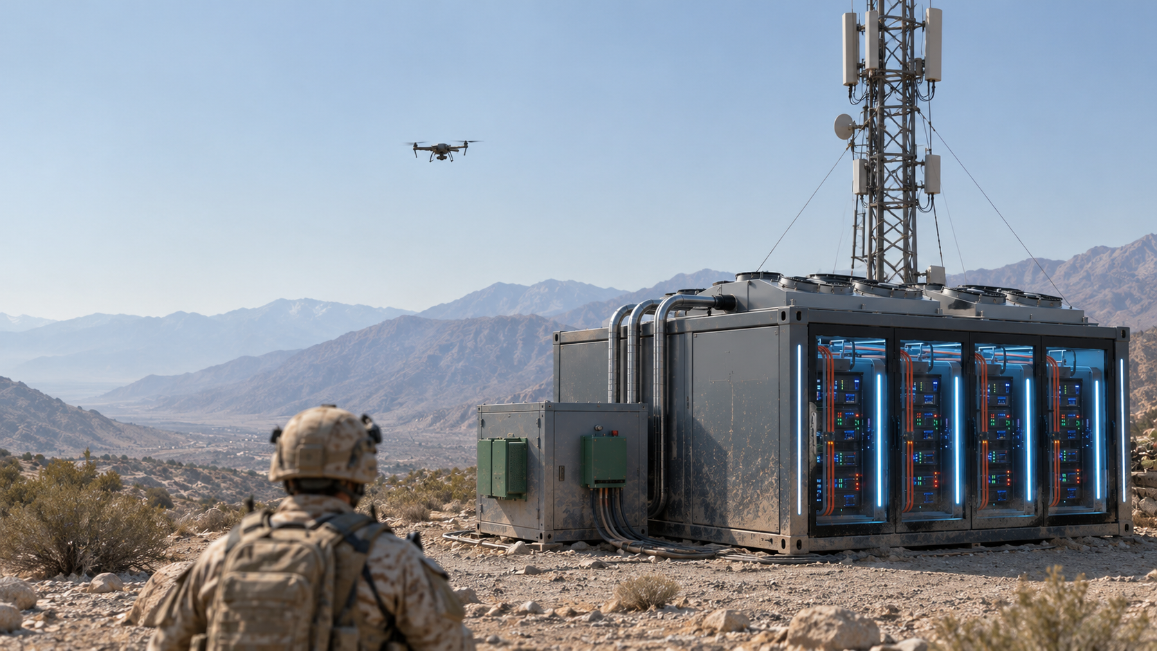 GemaPOD unit deployed at a field defense site
