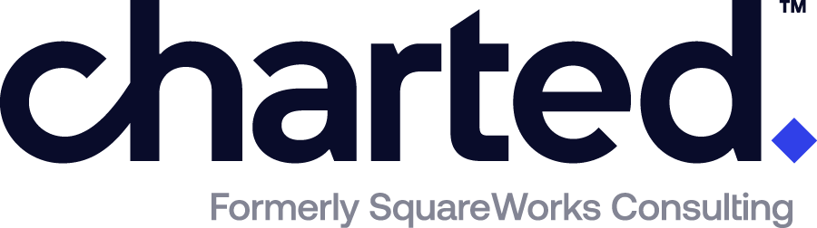 Charted logo with tagline