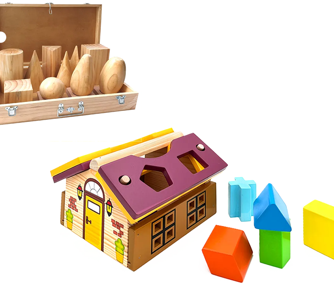 Some shapes and a hut image