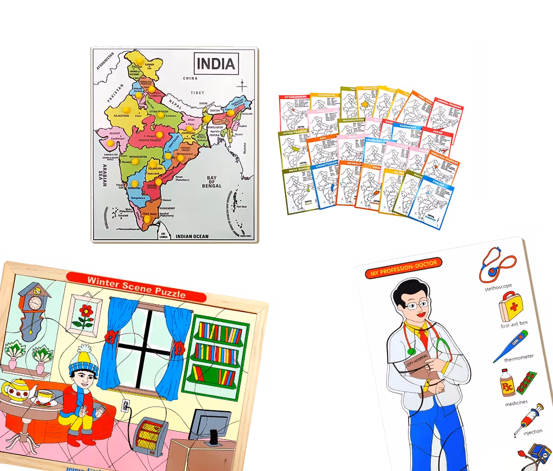 Wooden Multi-concept toys for kids.