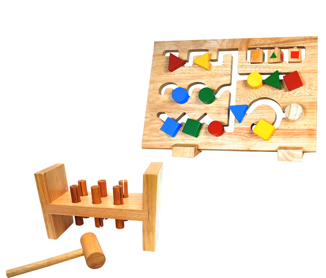 Wooden Hand & eye coordinator toys.