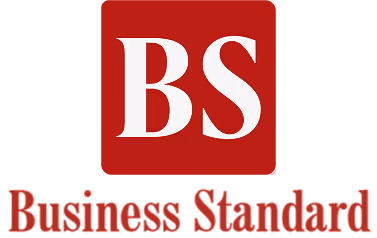 Business Standard logo with white 'BS' on a red square and 'Business Standard' text below in red.