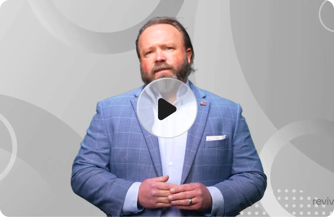Revive Health leader introducing the rural health transformation overview video