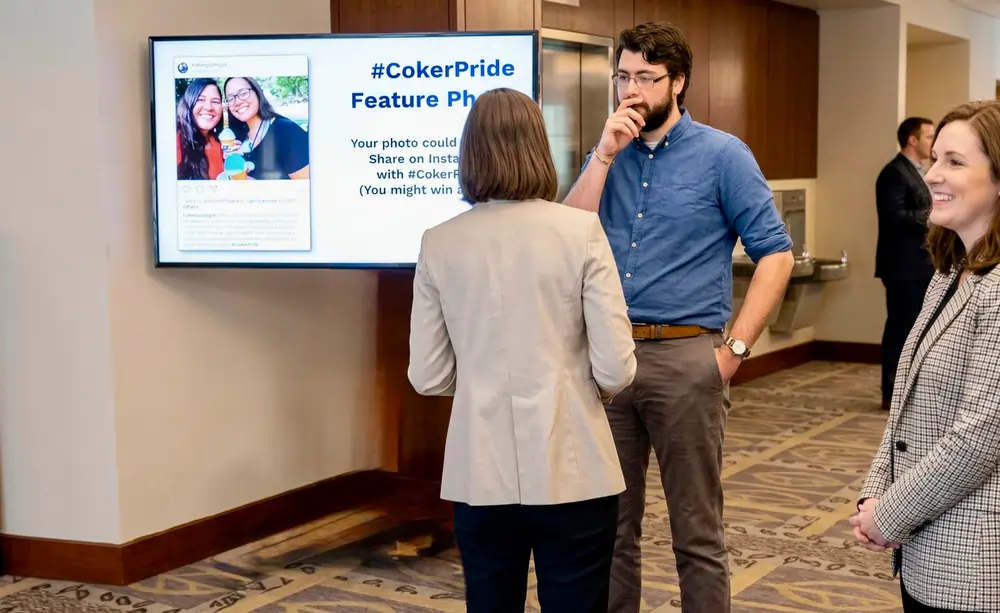 Kitcast digital signage for education — Coker College