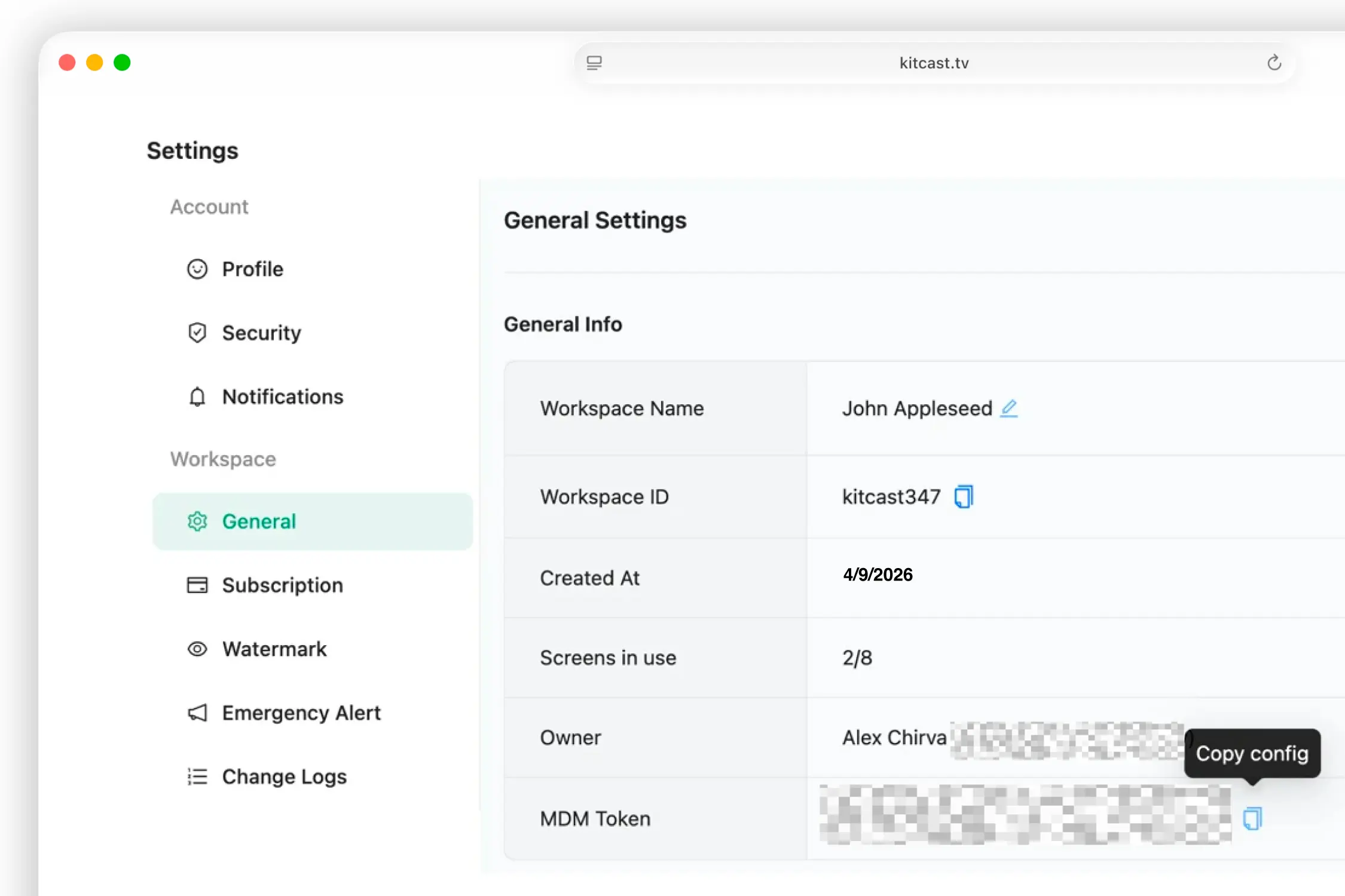 Kitcast SSO, SCIM and MDM enterprise settings