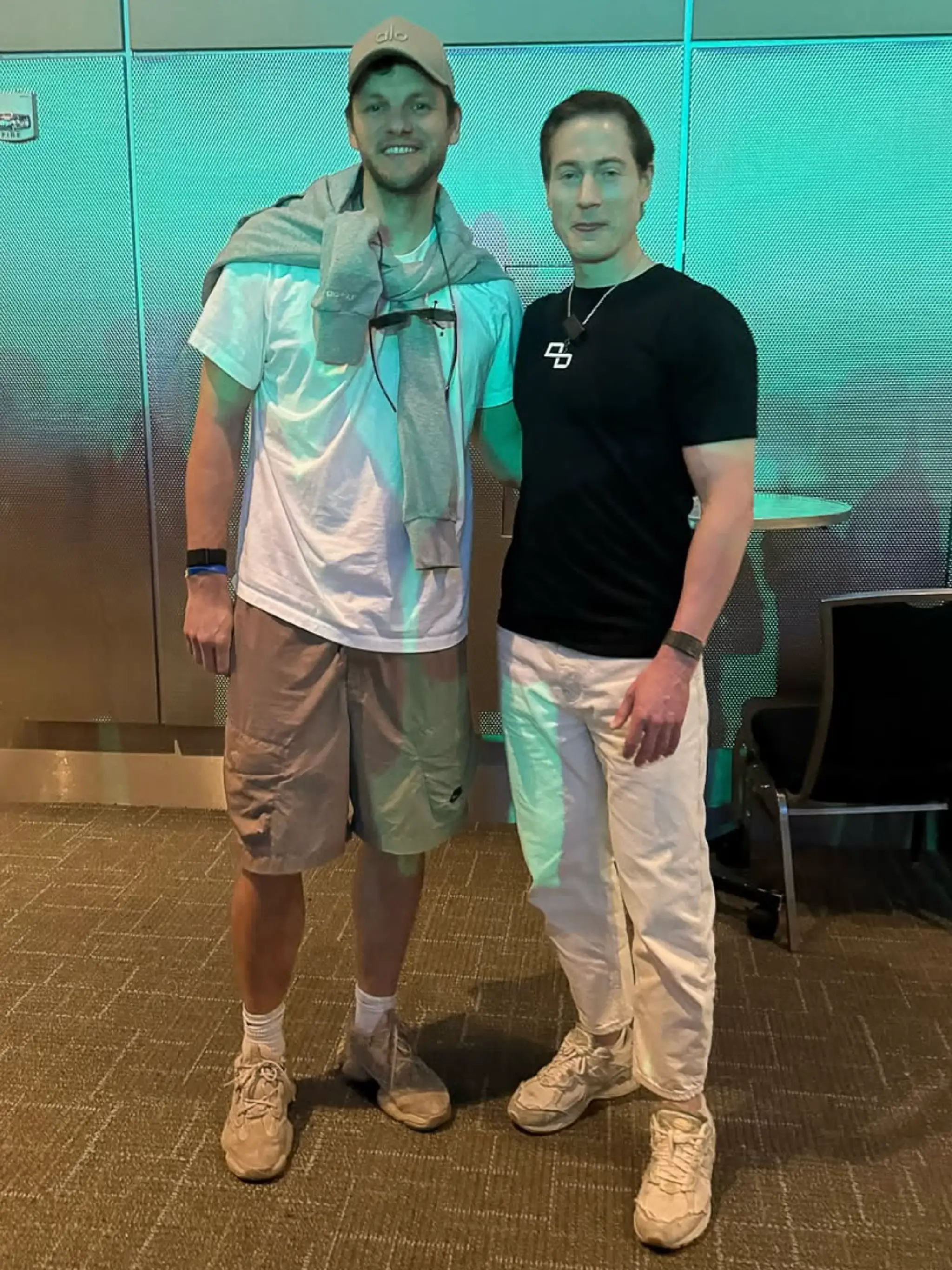 Kitcast CEO Egor Belenkov with Bryan Johnson