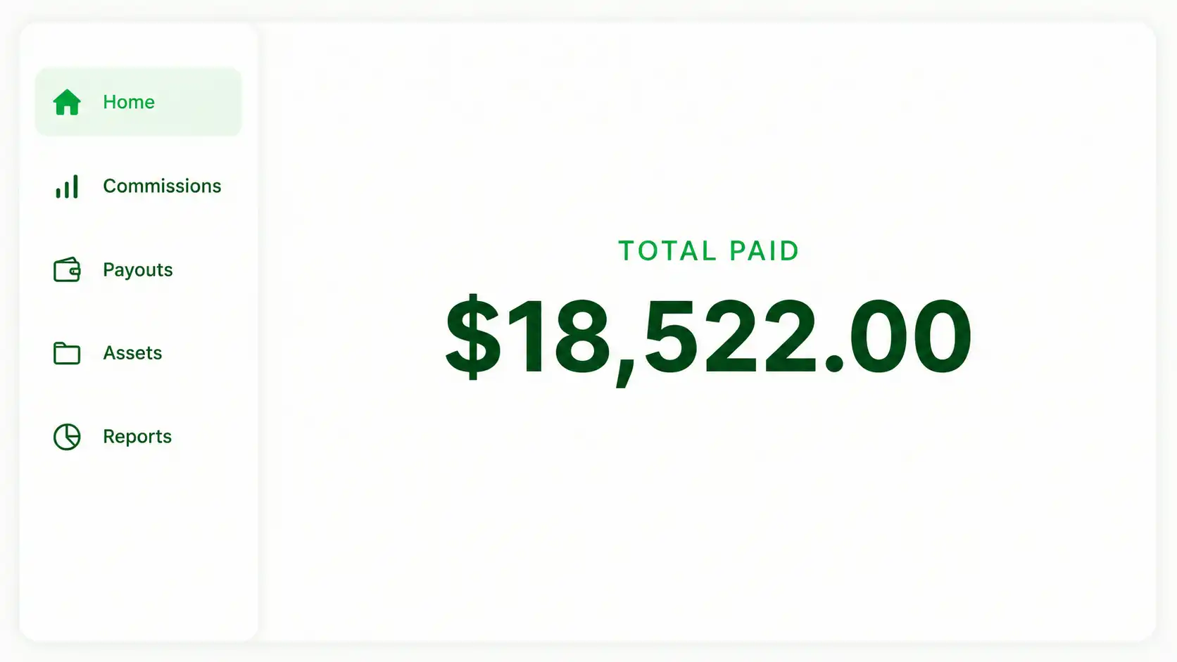 Kitcast partners dashboard — referral and payouts view