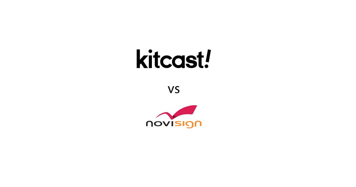 Kitcast vs NoviSign comparison 2026