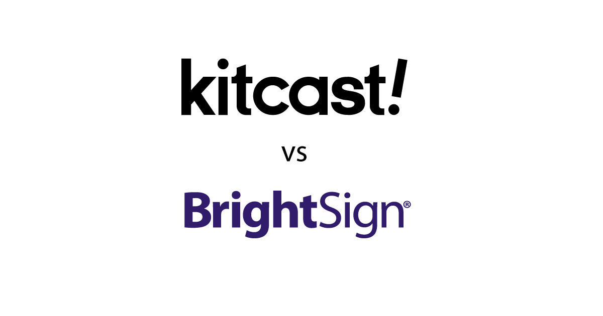 Kitcast vs BrightSign comparison 2026