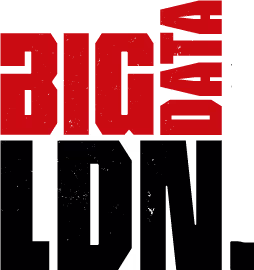 A red and white logo that says Big Data.