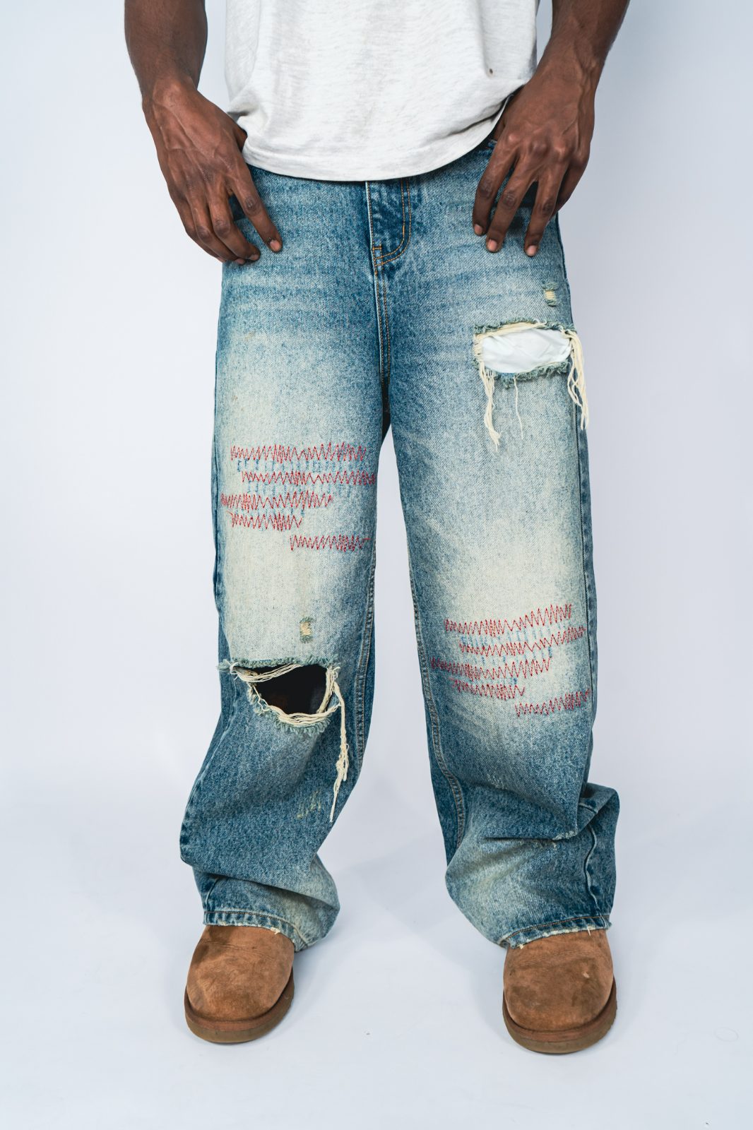 Studio lookbook frame for the Agenda US drop on light seamless
