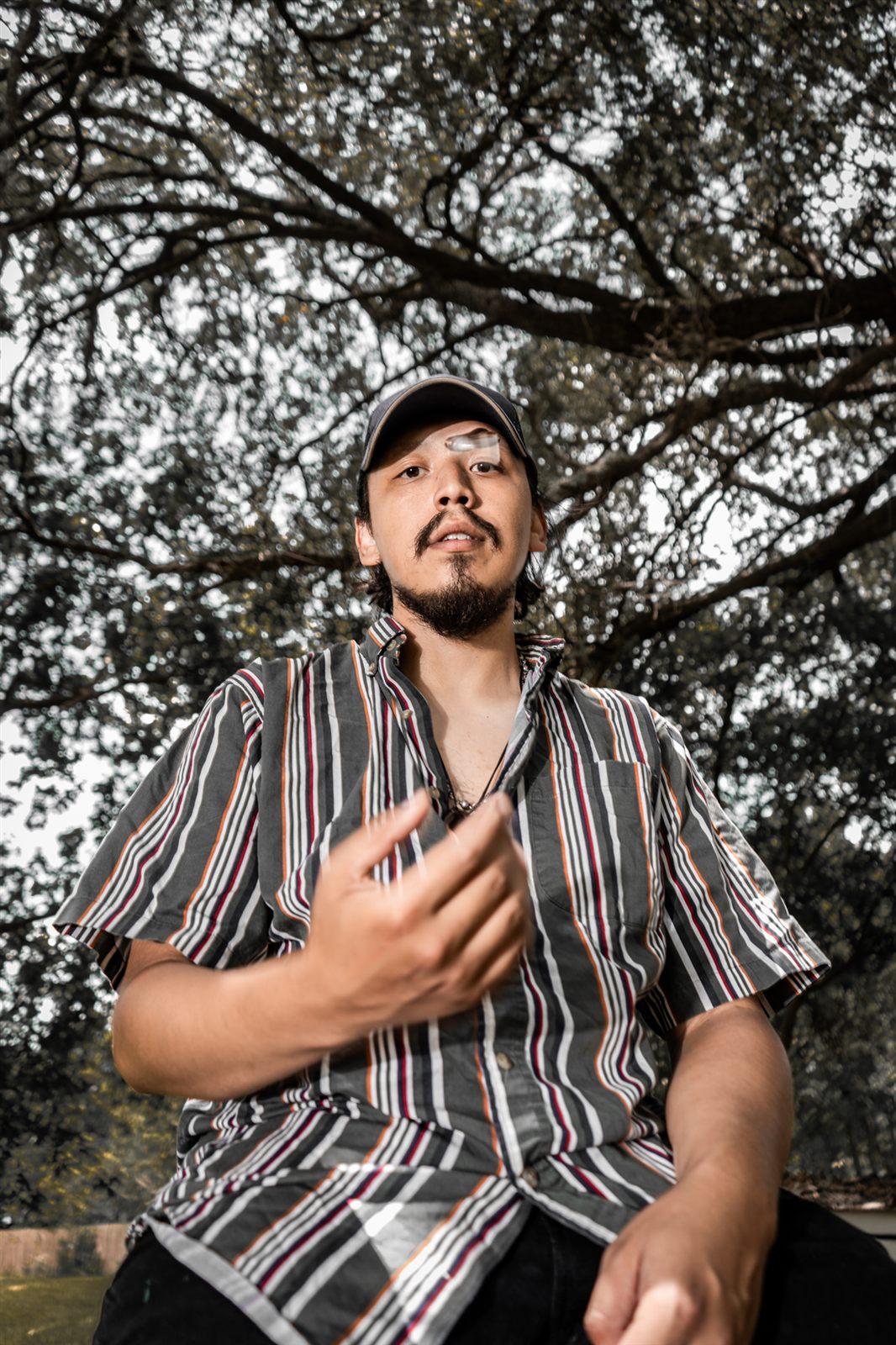 Damian Flores in Houston, photographed by Brady Gleason