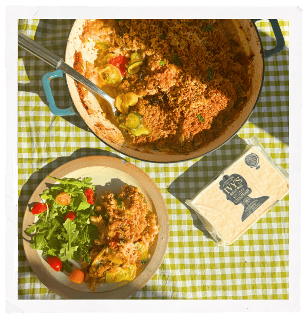 Courgette & Oregano Gratin with Brown Butter Breadcrumbs 
