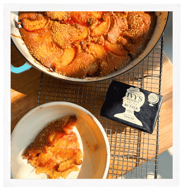 Peach & Brown Butter Cobbler 