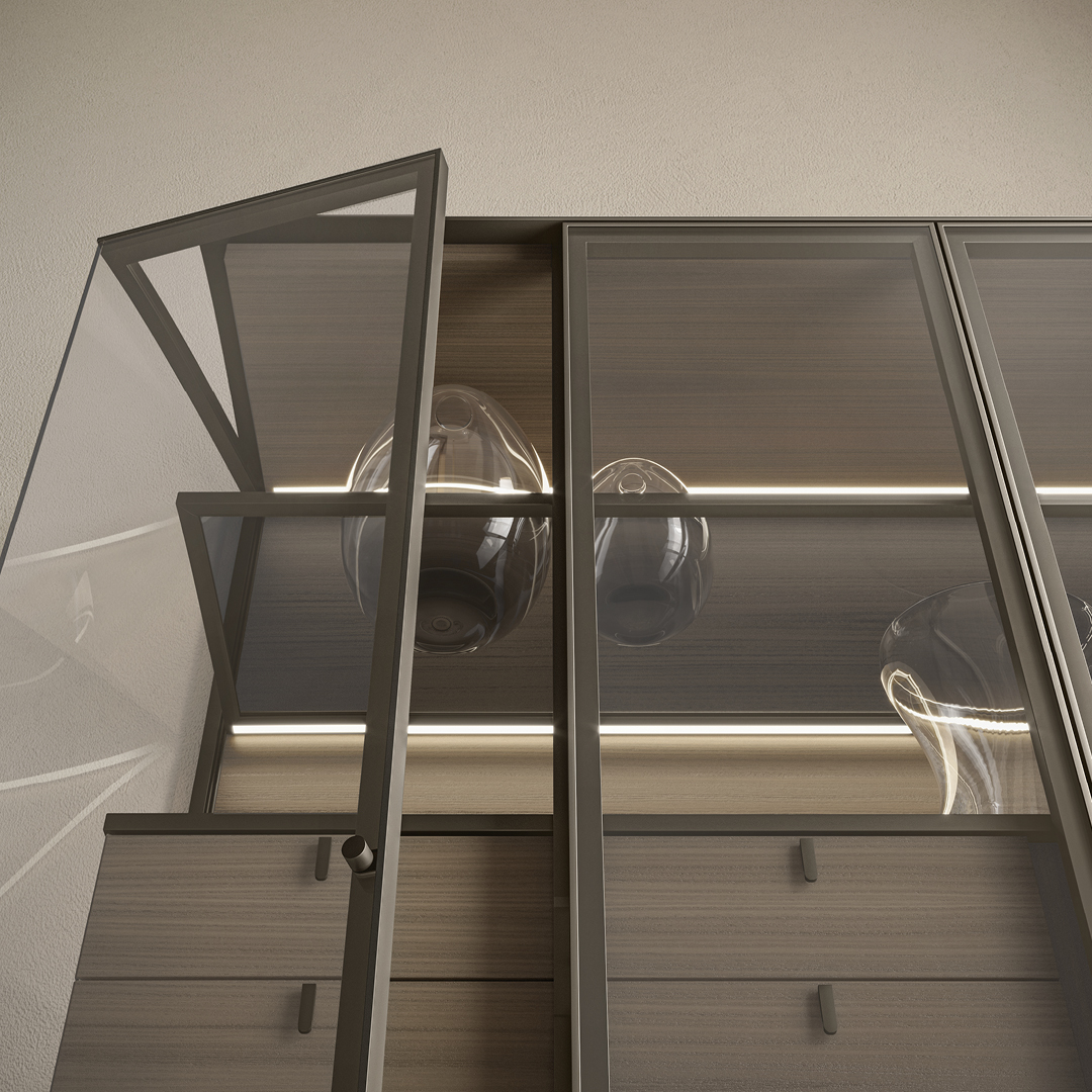 Aliante 2 Glass Cabinet