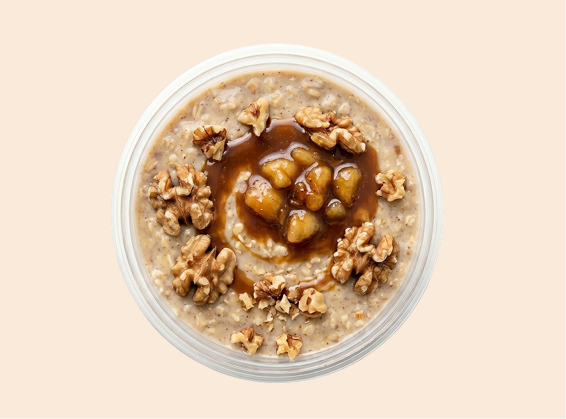 Knusprige Overnight Oats
mit Walnüssen
