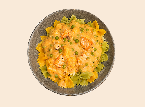 Pasta mit Spinat-Lachs-Sauce