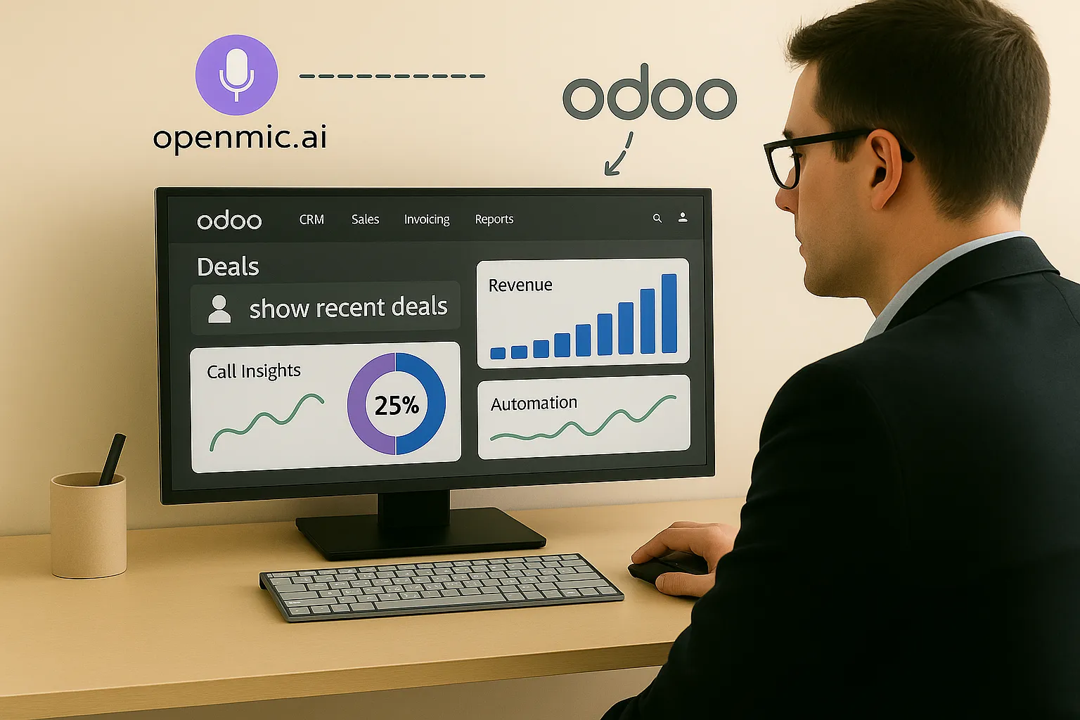 Integrate OpenMic AI with Odoo CRM to unlock real-time conversational intelligence. Enhance your business operations with data-driven decisions and streamlined automation