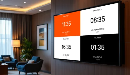 world clock for hospitality