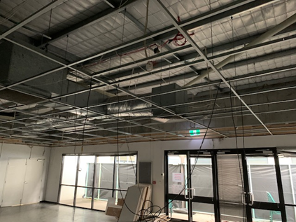 WACOMM electricians working on Metcash admin building renovation