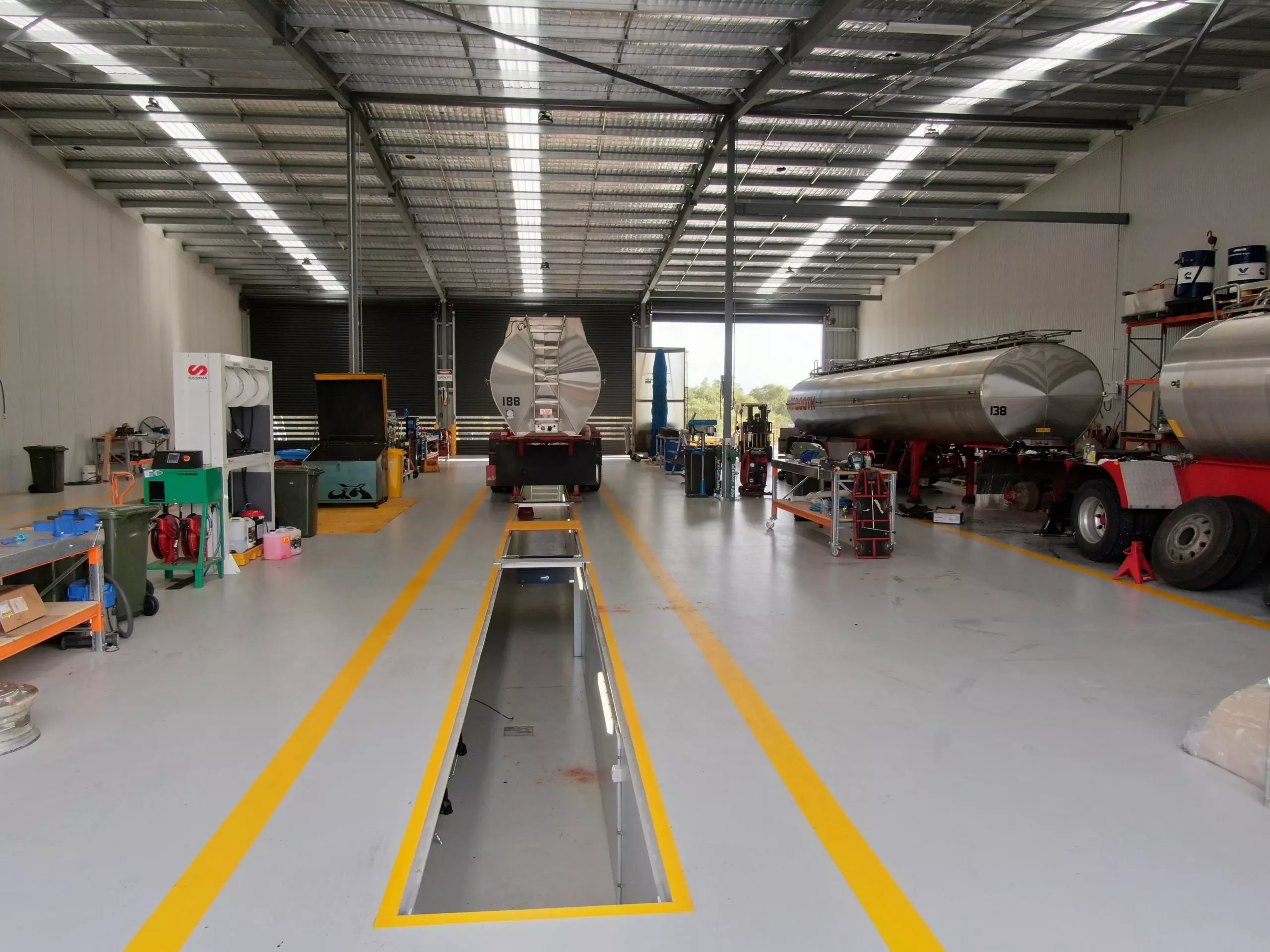 Commercial electrical design and construct at Booth Transport Perth