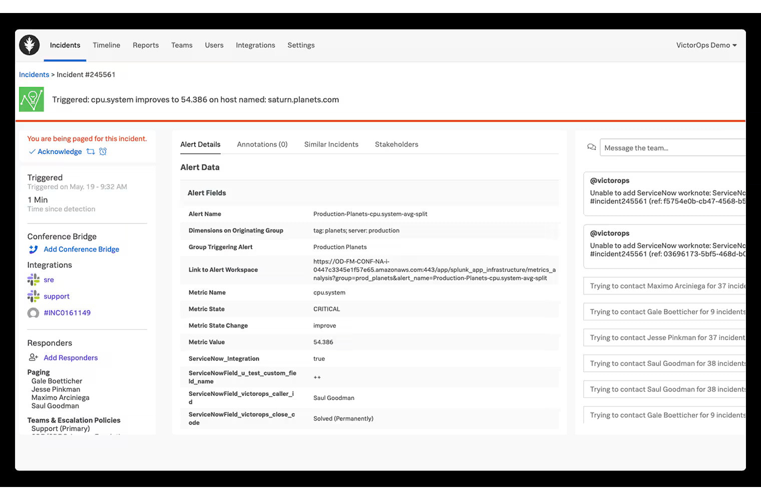 Splunk dashboard
