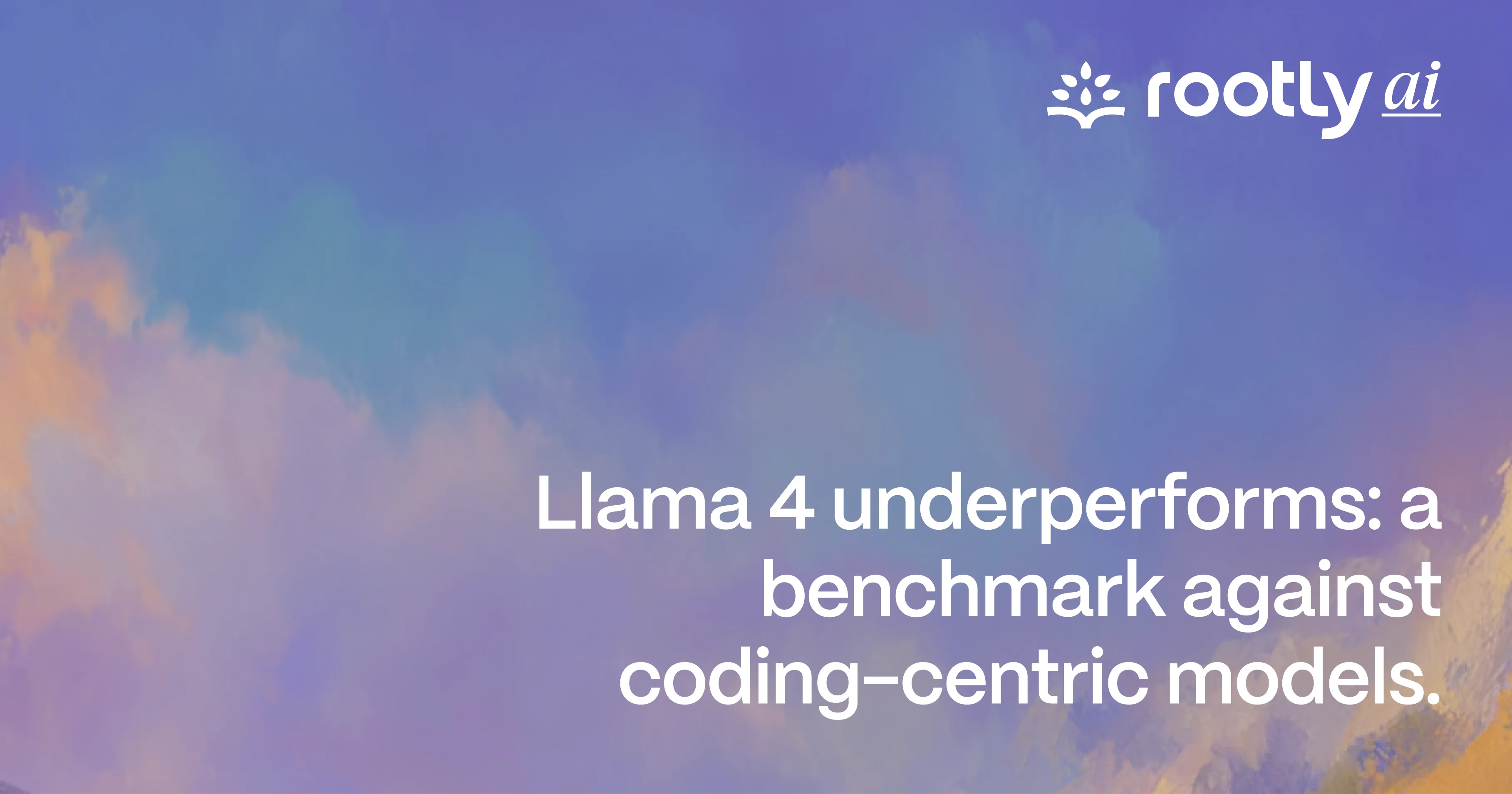 Llama 4 underperforms: a benchmark against coding-centric models