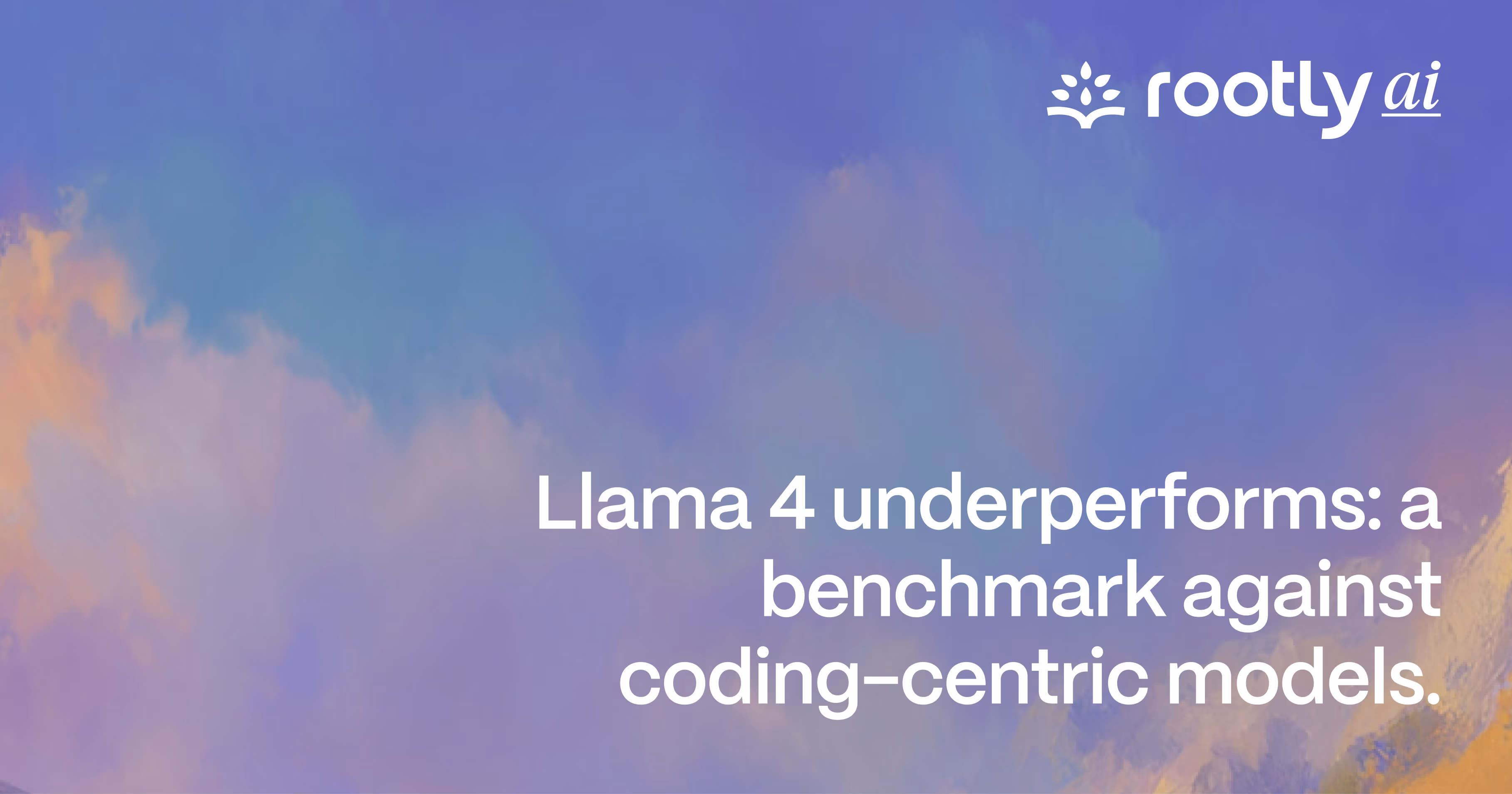 Llama 4 underperforms: a benchmark against coding-centric models
