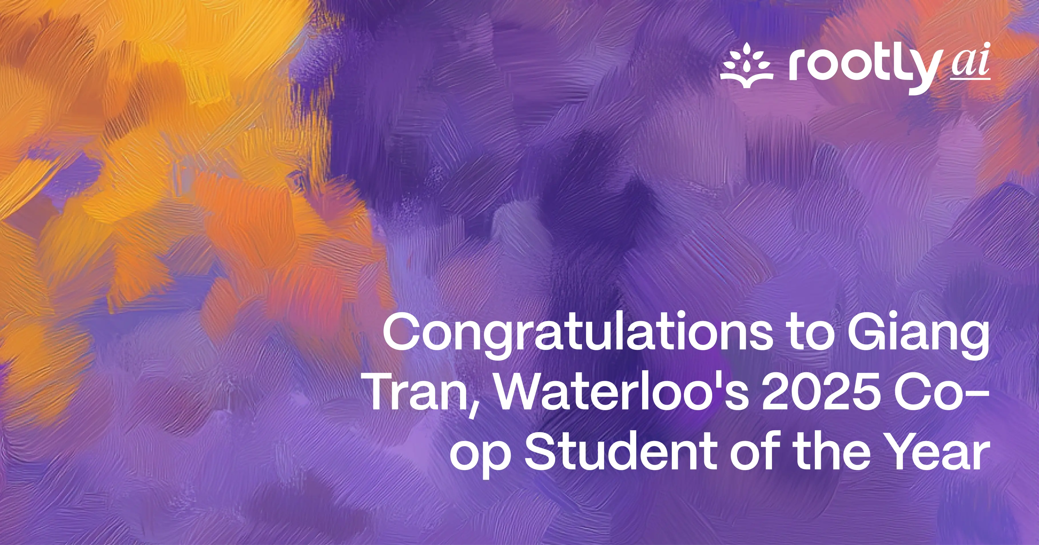 Congratulations to Giang Tran, Waterloo's 2025 Co-op Student of the Year