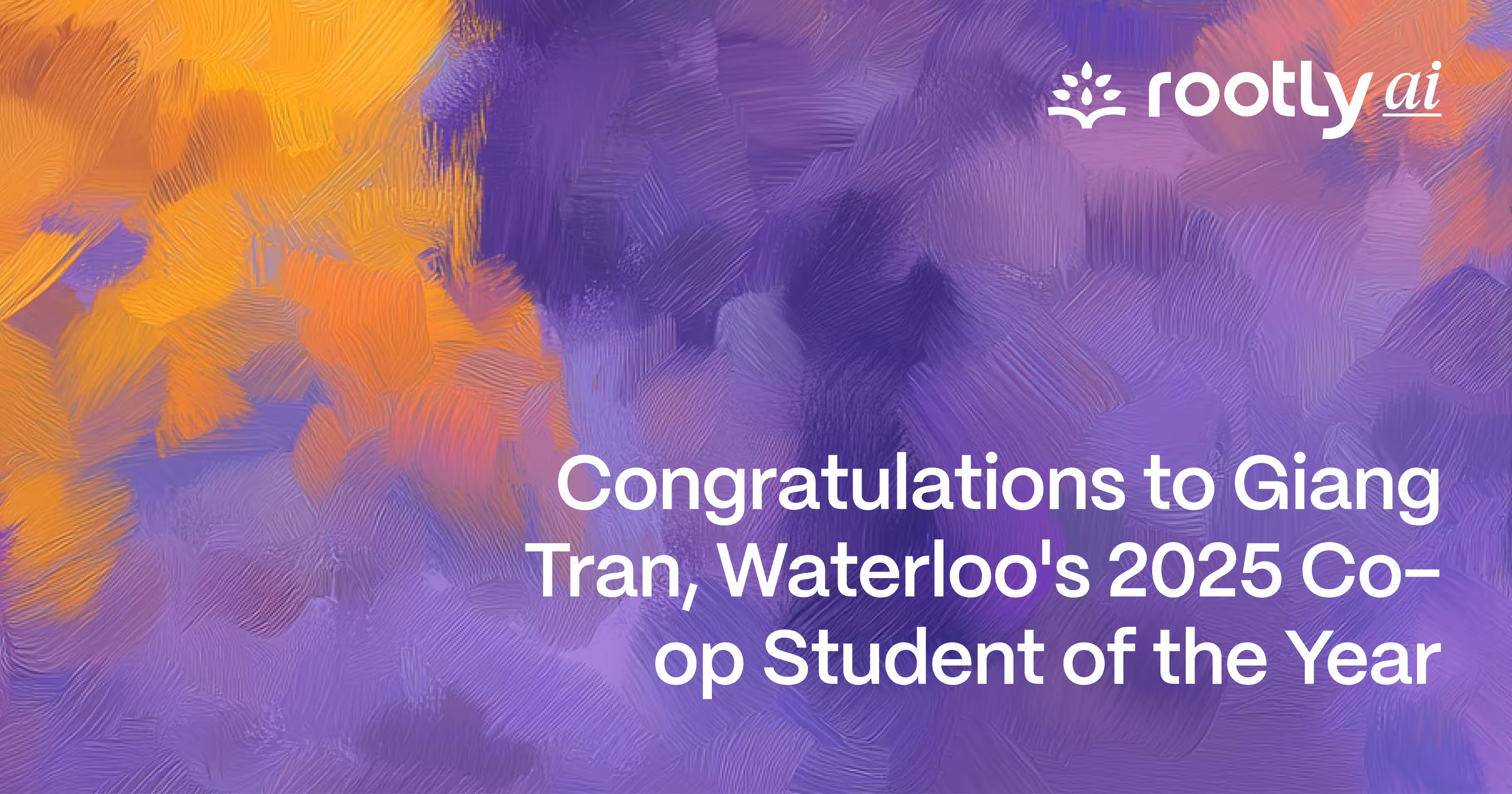 Congratulations to Giang Tran, Waterloo's 2025 Co-op Student of the Year