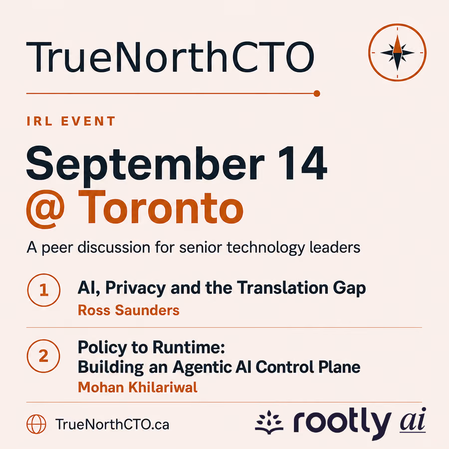 September 2026 TrueNorthCTO @ Rootly (Toronto)