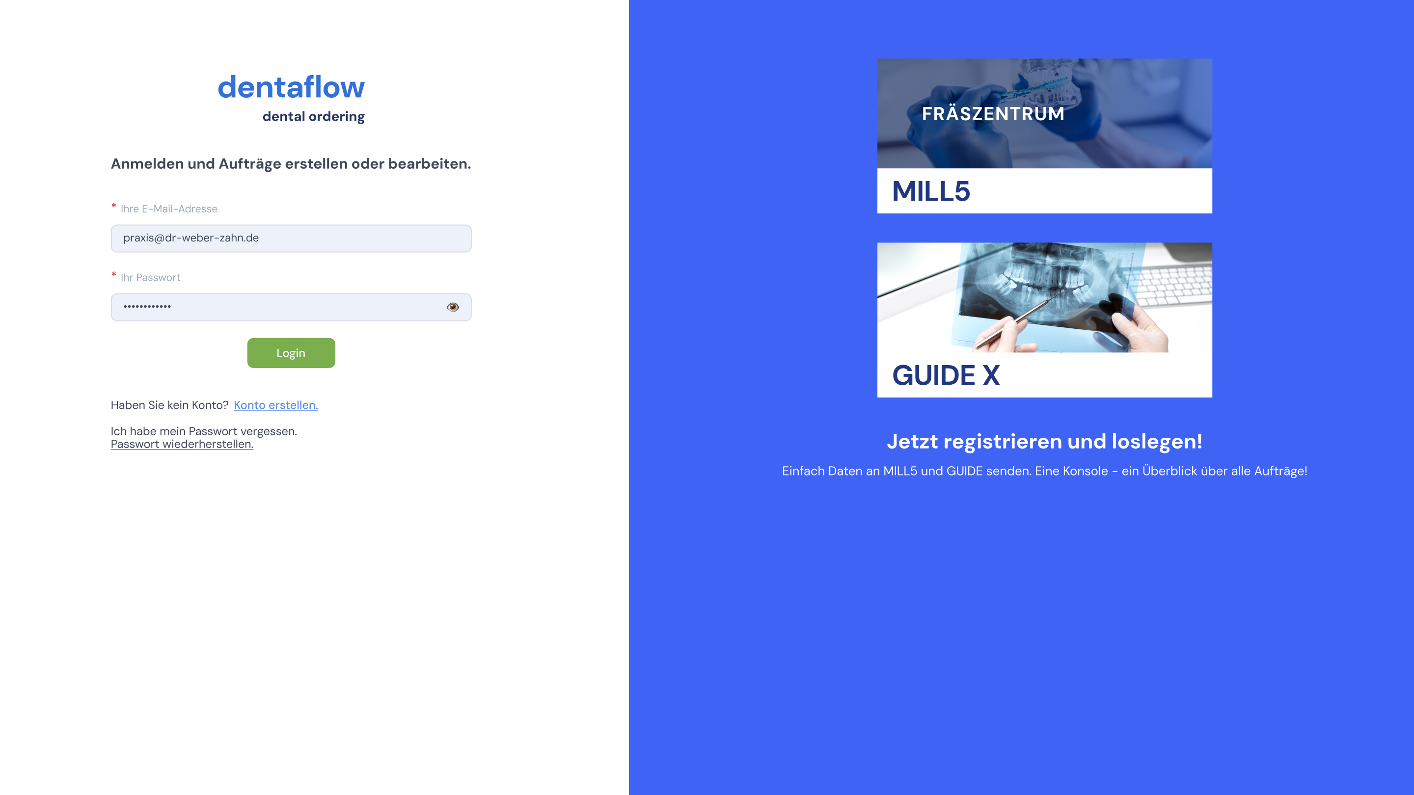 DentaFlow automated email notifications for order handoffs