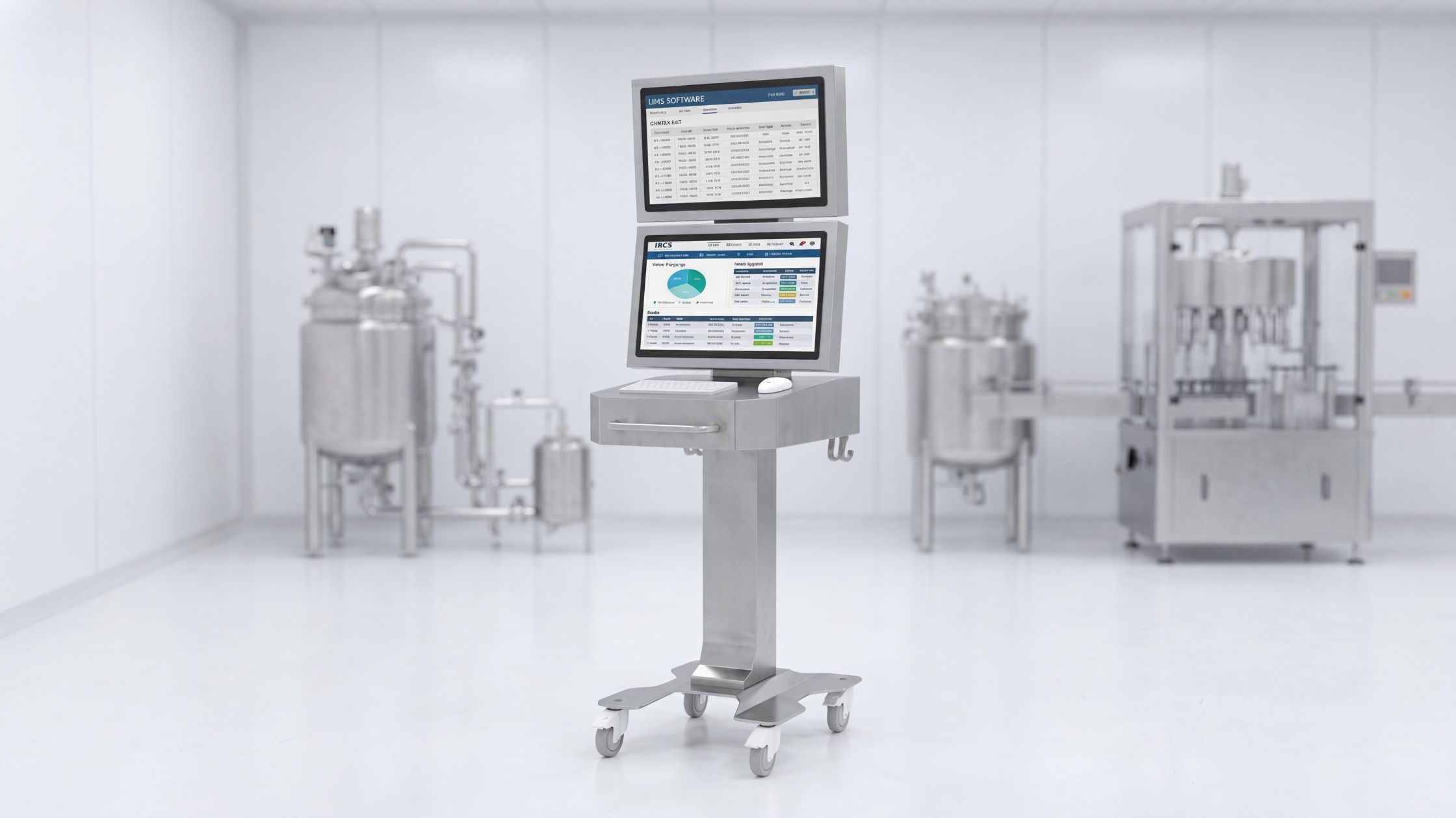 ID-FLow 9 Mobile workstation for high-grade cGMP cleanrooms by Kinetic-ID.